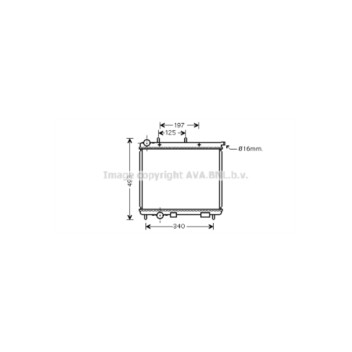 AVA CN2190 - Radiator