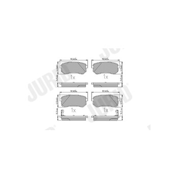 Jurid 572527J - Brake Pad Set (Rear)