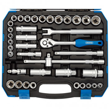 Draper 16361 - 3/8" Sq. Dr. Combined MM/AF Socket Set (39 Piece)