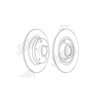 Jurid 562731JC-1 - Brake Disc (Rear)