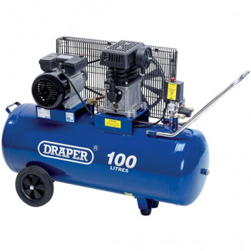 Draper 31254 - 100L Belt-Driven Air Compressor (2.2kW)