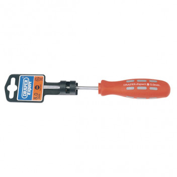 Draper Expert 55494 - 5mm x 75mm Plain Slot Parallel Tip Mechanics Screwdriver (Display Packed)