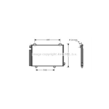 AVA TO5382D - Condenser (A/C)