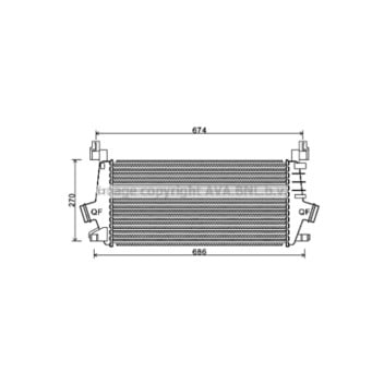 AVA OLA4548 - Intercooler