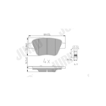 Jurid 573312J - Brake Pad Set (Rear)