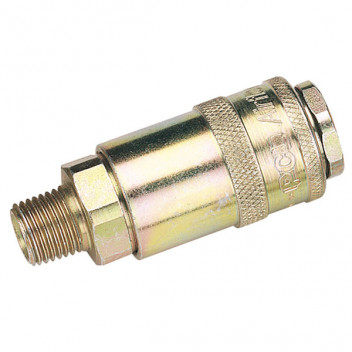 Draper 37833 - 1/4" Male Thread PCL Tapered Airflow Coupling (Sold Loose)
