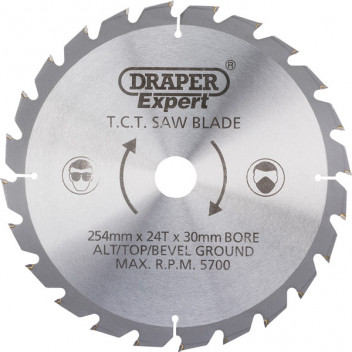 Draper Expert 38153 - Expert TCT Saw Blade 254X30mmx24T