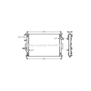 AVA VO2186 - Radiator