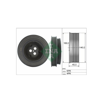 INA 544013110 - Torsion Vibration Damper