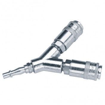 Draper 25855 - PCL Twin Standard Coupling with Two Male Couplings and One Tailpiece Supplied