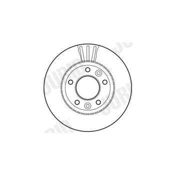 Jurid 562791J-1 - Brake Disc (Front)