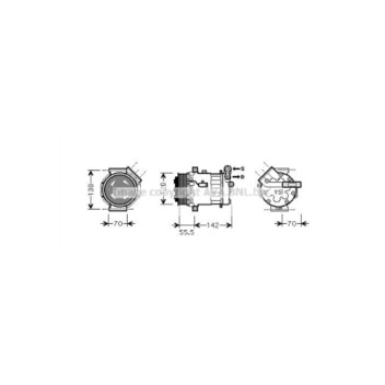 AVA OLAK447 - Compressor (A/C)