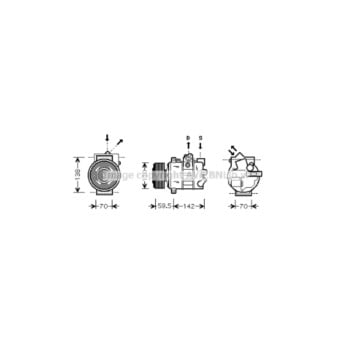 AVA VNK220 - Compressor (A/C)