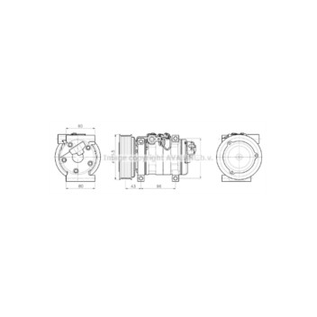 AVA MZAK302 - Compressor (A/C)