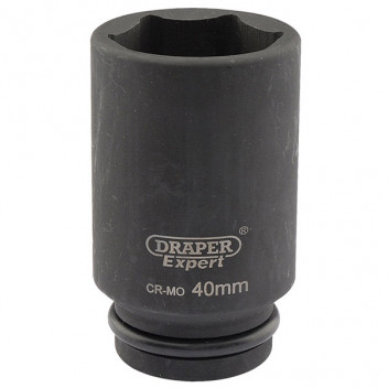 Draper Expert 05071 - Expert 40mm 3/4" Square Drive Hi-Torq&#174; 6 Point Deep Imp