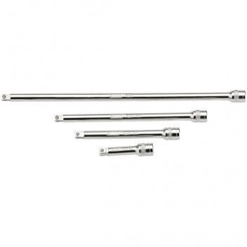 Draper Expert 16766 - 1/4" Square Drive Satin Chrome Wobble Extension Bar Set (4 Piece)
