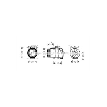 AVA SAK018 - Compressor (A/C)