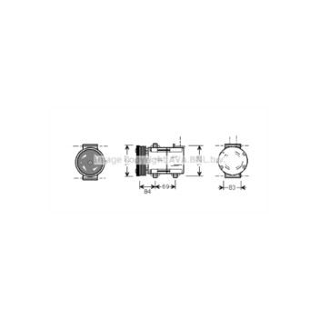 AVA FDAK167 - Compressor (A/C)