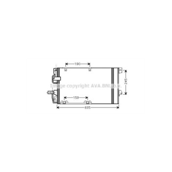 AVA OLA5326D - Condenser (A/C)