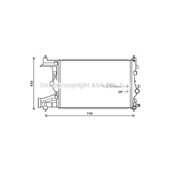 AVA OLA2484 - Radiator