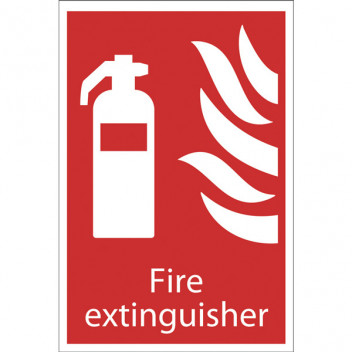 Draper 72442 - 'Fire Extinguisher' Fire Equipment Sign