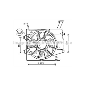 AVA KA7536 - Cooling Fan