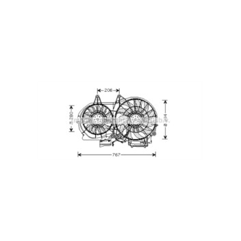 AVA AI7506 - Cooling Fan (Right Hand)