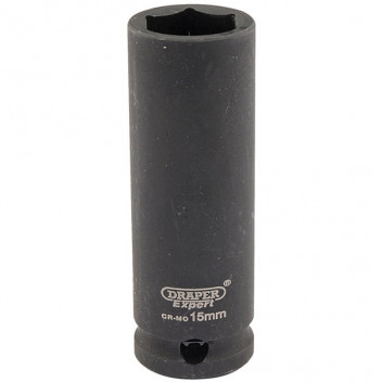 Draper Expert 06888 - Expert 15mm 3/8" Square Drive Hi-Torq&#174; 6 Point Deep Imp