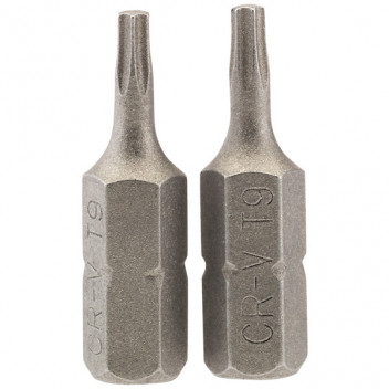 Draper 66427 - T9 1/4" Hex. Draper TX-STAR&#174; Insert Bit 25mm Long x 2