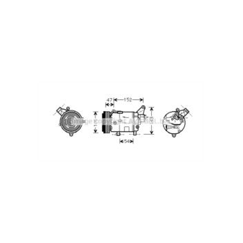 AVA BWAK076 - Compressor (A/C)