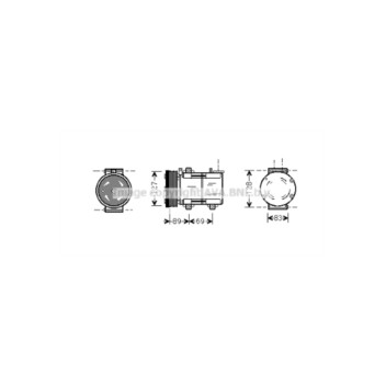 AVA FDAK322 - Compressor (A/C)