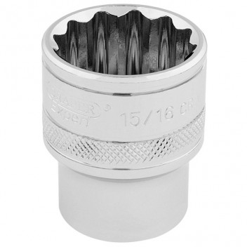 Draper Expert 33724 - 1/2" Square Drive Hi-Torq&#174; 12 Point Socket (15/16")