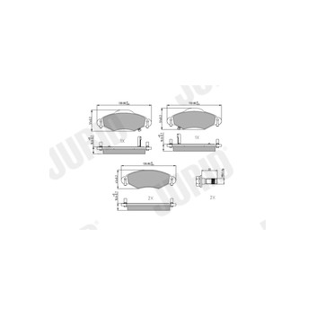Jurid 572510J - Brake Pad Set (Front)