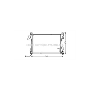 AVA MSA2463 - Radiator