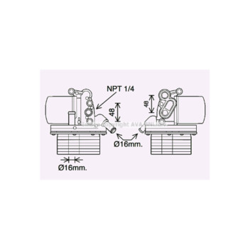 AVA FD3625H - Oil Cooler