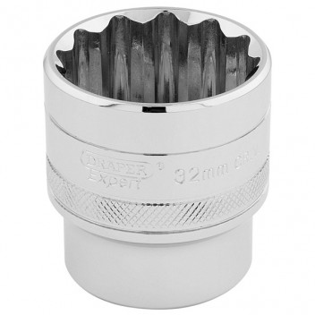 Draper Expert 33593 - 1/2" Square Drive Hi-Torq&#174; 12 Point Socket (32mm)