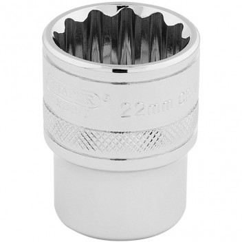 Draper Expert 33368 - 1/2" Square Drive Hi-Torq® 12 Point Socket (22mm)