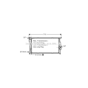 AVA BWA2293 - Radiator