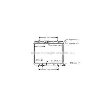 AVA PE2300 - Radiator