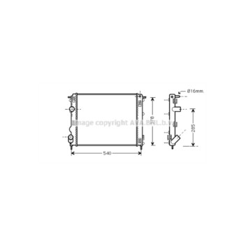 AVA RTA2272 - Radiator