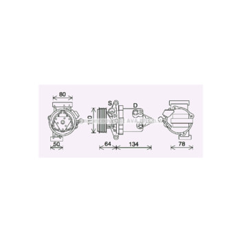  DNAK437 - Compressor (A/C)