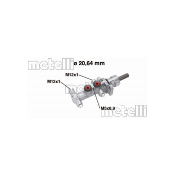 Metelli 05-0768 - Brake Master Cylinder