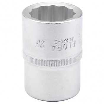 00731 - 25mm 3/4" Square Drive Elora Bi-Hexagon Socket