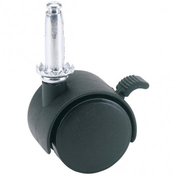 Draper 65467 - 40mm Dia. Nylon Castor with Brake - S.W.L 25Kg