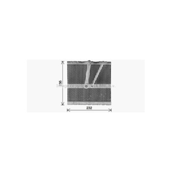 AVA VNV425 - Evaporator (A/C)