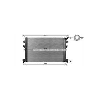 AVA VN2426 - Radiator