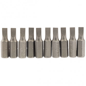 Draper 64027 - 4.5mm 1/4" Hex. Plain Slot Insert Bit 25mm Long x 10