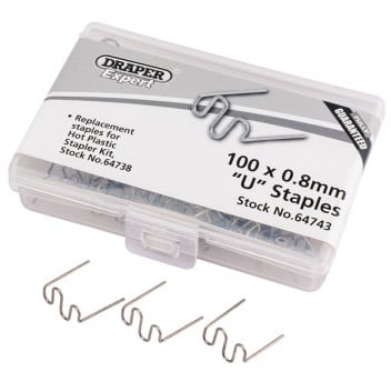 Draper 64743 - 0.8MM U Staples (50)