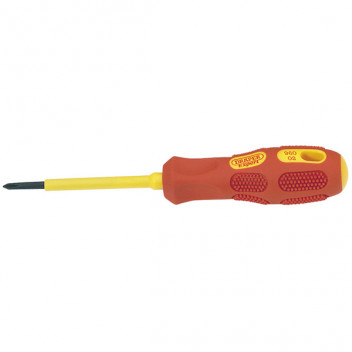 Draper Expert 69224 - No.0 x 60mm Fully Insulated Cross Slot Screwdriver (Sold Loose)