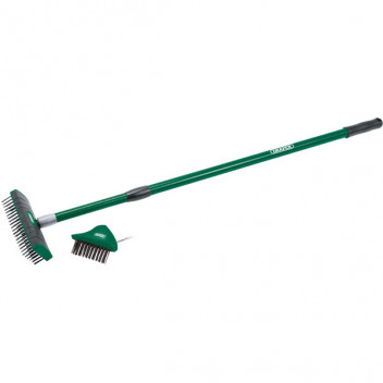 Draper 58683 - Paving Brush Set with Twin Heads and Telescopic Handle